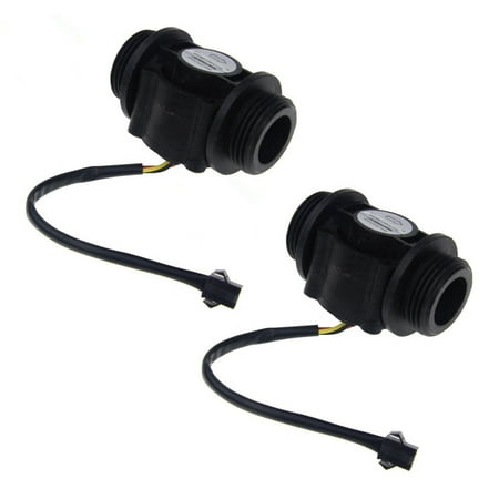 

2X Dn25 Fs400A G1Inch Water Flow Sensor Hall Flowmeter Meter Counter 1-60L/Min 1.2Mpa