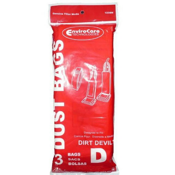 75 Royal Dirt Devil Type D Vacuum Bags, Featherlite, Lite Plus, Extra, Classic,