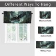 thumbnail image 6 of Eagle Rod Pocket Thermal Insulated Curtain Valance Forest Waterfall Nature Landscape Window Treatment Valance Curtains for Bathroom 54 by 18 in, 1 Panel, 6 of 6