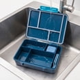 thumbnail image 5 of Bento Box Adult Lunch Box, 5-Compartment Leak-Proof Meal Prep Container for Work Travel Blue, 5 of 6