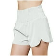 thumbnail image 1 of Timegard Workout Shorts for Women Quick Dry High Waisted Smocked Athletic Lightweight Gym Running Shorts, 1 of 6
