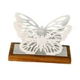 thumbnail image 2 of CoudarTitie Butterfly Napkin Holder for Table Countertop Organizer Freestanding Metal Tissue White, 2 of 9
