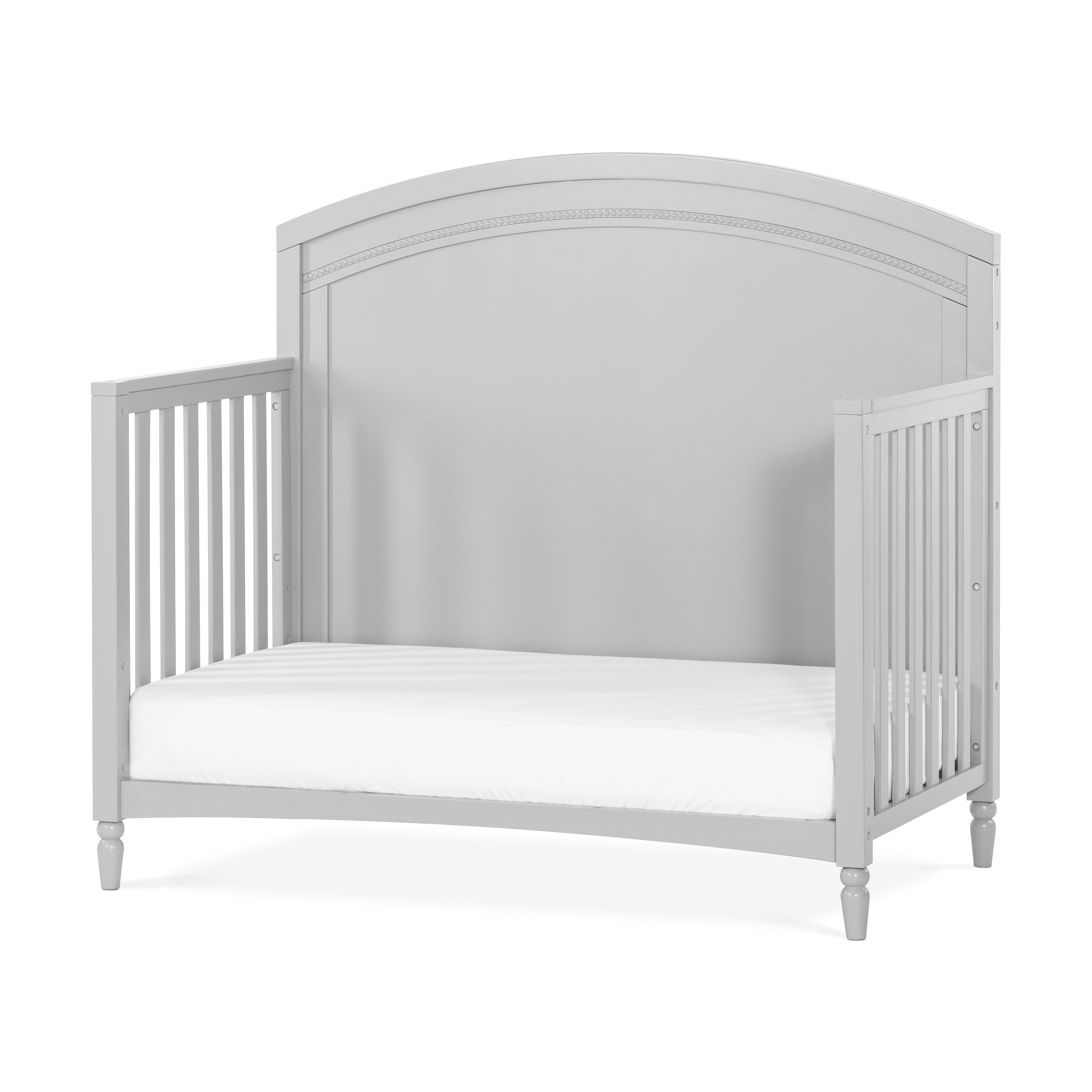 Stella 4-in-1 Convertible Baby Crib in Gentle Gray by Child Craft