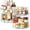 9.25in 2 Pack, variant on 2 Tier Lazy Susan Organizer, 9.25'' Lazy Susan Turntable for Cabinet, Stackable Turntable Organizer Rotating Spice Rack Organization for Kitchen Countertop, Pantry, Bathroom, Clear