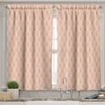 thumbnail image 2 of Ambesonne Paris Valance & Curtain, Eiffel Tower Pattern, 55"x30", Pale Yellow Dark Coral, 2 of 6