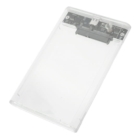 External Hard Drive Enclosure, Clear 8TB Capacity Read Write Guard External Hard Drive Case  for 2.5 inch Hard Disk Less 9.5mm Thickness
