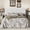 Off-White, variant on Frostbloom Queen Size Platform Bed Frame with Velvet Upholstered Headboard, Off White