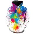 thumbnail image 3 of Sudadera con capucha con estampado 3D de grafiti divertido para hombre, sudadera con estampado de cielo estrellado y ojos coloridos, sudadera informal, sudadera holgada de manga larga, 3 of 5
