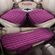 thumbnail image 5 of Cojín de asiento de coche de invierno de tres piezas de una sola pieza sin respaldo cojín de asiento delantero de felpa antideslizante sin ataduras para coche, 5 of 5