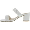 thumbnail image 3 of Bellini Fuss Womens Chunky Heel Mule Sandal 11 Wide White Smooth, 3 of 5