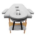thumbnail image 3 of Cama De Masaje Portatil 2 Secciones Madera Y Vinil Blanca 185x60 cm 1703-BL Kingsman Multimport 1703-BL, 3 of 7