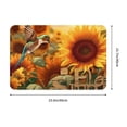 thumbnail image 3 of Non Slip Door Mat, Hummingbird Sunflower Fast Drying Bath Tub Mats, Absorbent Bathroom Rugs Entrance Welcome Mat, Bath MatS for Tub, Floor, Home, Kitchen, Hotel,16x24in, 3 of 6