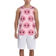 thumbnail image 4 of Easygdp Pig Nose Men's Mesh Basketball Jersey Quick Drying Sleeveless Shirts Fitted Muscle Tank Tops Sport Round Neck T-Shirt - Small, 4 of 9
