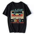 thumbnail image 1 of Camiseta Retro Vintage 1980 Of Being Awesome para hombre camiseta de manga corta de algodón de gran tamaño camisetas geniales camisetas de Hip Hop ropa de calle Harajuku, 1 of 7
