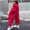 thumbnail image 2 of Autumn New Fashion Wide Leg Pants Women's Large Size Overalls Harajuku High Waist Pocket Loose Pants Women's Clothing Women's Pants-2-M, 2 of 5