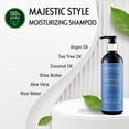 thumbnail image 6 of Majestic Style Vegan & Organic Moisturizing Shampoo & Conditioner Set 16.6 fl oz, Sulfate Free, Silicone Free, Paraben Free, Healthy Hair, 6 of 7