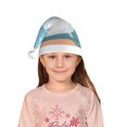 thumbnail image 5 of Haiem Bathtub with Soap Bubbles Pattern Santa Hat Confortable Velvet Christmas Hat for Christmas Party Favors Fit for Adults and Kids, 5 of 6