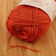 thumbnail image 3 of JubileeYarn Baby Soft Bamboo Cotton Yarn - 50g/Skein - Burnt Orange - 4 Skeins, 3 of 7
