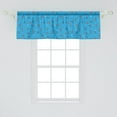 thumbnail image 2 of Ambesonne Lighthouse Window Valance, Polka Dots Marine, 54" X 18", White Blue and Red, 2 of 3