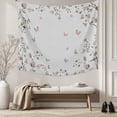 thumbnail image 5 of Vintage Botanical Small Tapestry for Bedroom Wall Hanging Tapestry,Spring Floral Botterfly Summer Flower Ceiling Backdrop Tapestries Poster Blanket Wall Decor for Teens Room Living Room 23" x 28", 5 of 8