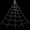 White, variant on Halloween Decoration Prop | Oversized Fan-Shaped Spider Web | Large Triangular Wall Hanging | Spooky Party Decor for Halloween & Easter | Indoor Outdoor Use | Prank & Photo Booth Accessory