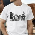thumbnail image 2 of The Grillfather BBQ T-Shirt, White Funny Tee for Grillmaster Dads, 2 of 6
