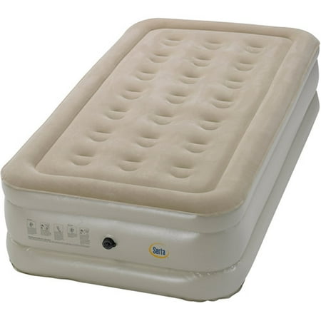 Serta Raised Air Bed with External AC Pump, Multiple Sizes