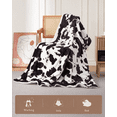 thumbnail image 5 of GARVEE Heated Electric Blanket Full Size,72"x84" Cow Print Fast Heating Blankets with LCD Controller,10 Heat Settings&1-12H Time Settings Auto Off,Black Brown, 5 of 9