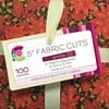VIP Fabrics Creative Cuts 5" Fabric Cuts, Poinsettia