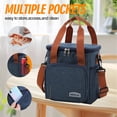 thumbnail image 6 of TRANSLINK Tote lunch Bag for Women Large Canvas Insulation Bags Work Bag Satchels Handbags, 6 of 8