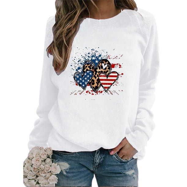 UKAP Jersey para mujer de manga larga, sudaderas de otoño, casual, cuello redondo, camisa