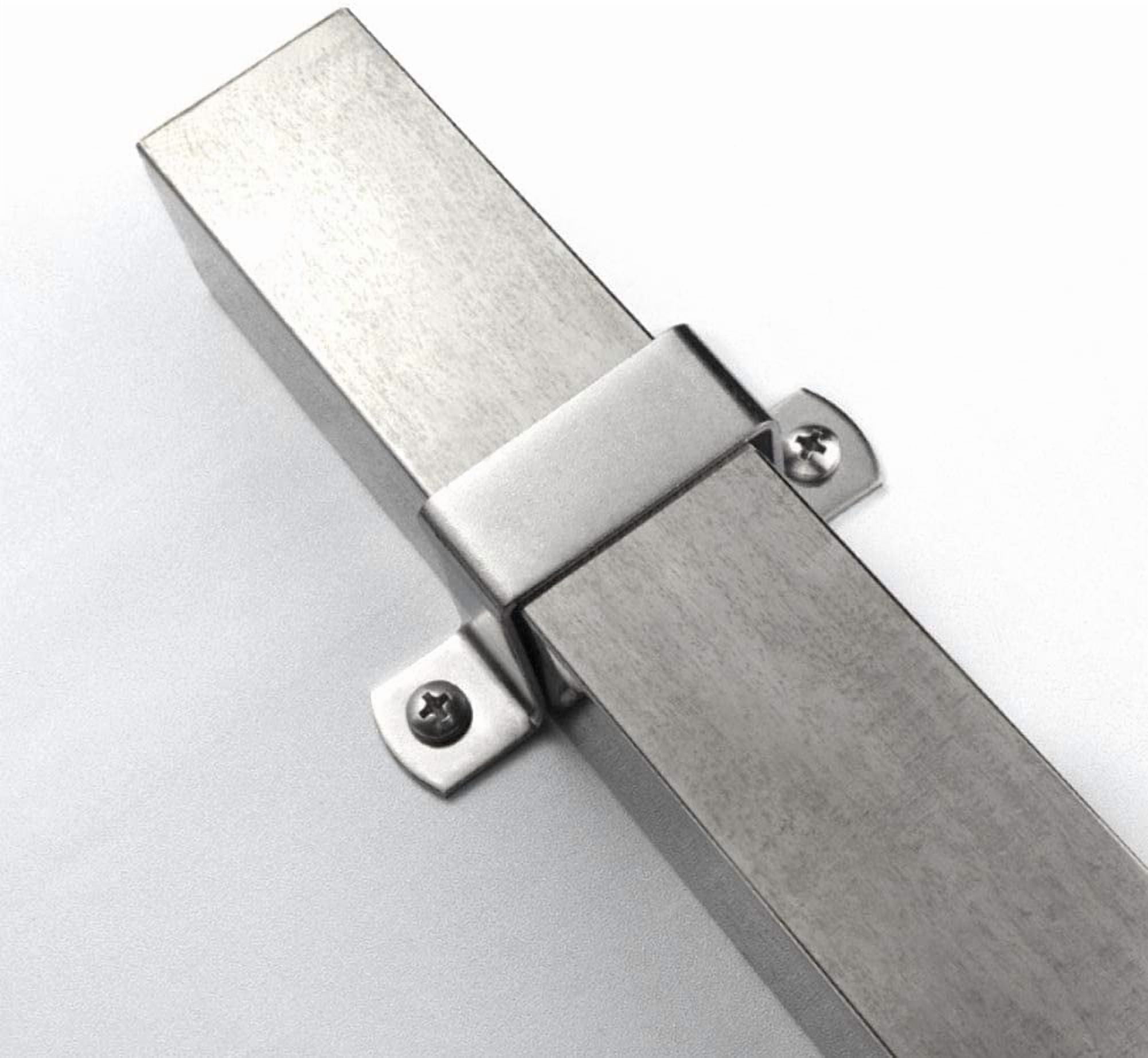 U Shaped Connector Bracket Heavy Duty Bar Security Holder Bracket for Bar Holder Strut Channel Door Closed 12 Pieces (L)