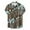 Brown, variant on Hawaiian Shirt for Men Shirts Print Tops Mens Short Sleeve Button Down Shirts Black