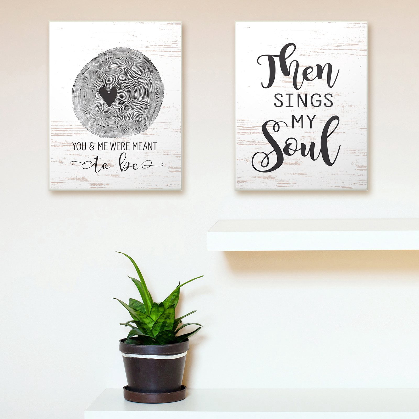 The Stupell Home Decor Collection You And Me Were Meant To Be Wall Art