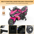 thumbnail image 6 of 12V Kids Ride On Motorcycle,2-Wheel Electric Motorcycle for Boys & Girls with LED Light-Emitting Tyres, MP3,USB,Safe Design - Gift for Kids Ages 3-6 Years,The best birthday gifts and Christmas gift, 6 of 11