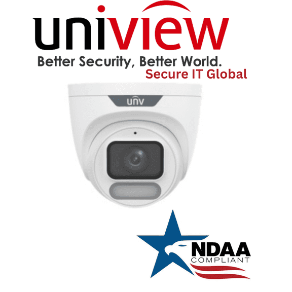 Uniview OwlView NDAA 4MP Eyeball IP Security Camera 2.8mm Lens, Built-in Mic & IR – From Secure IT Global