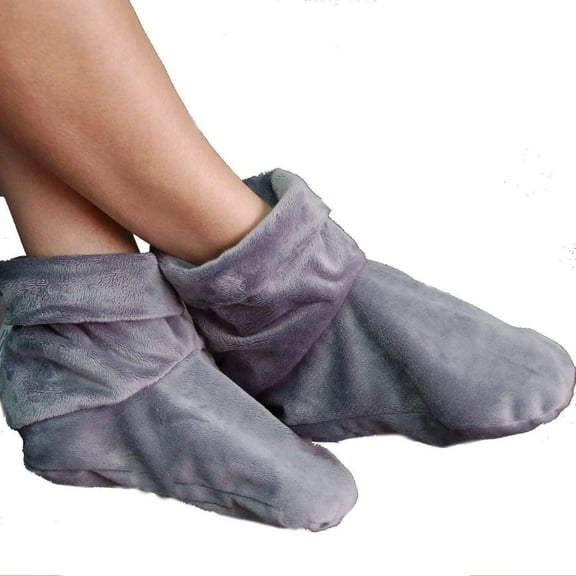 Heated Microwaveable Foot Booties - Herbal Hot/Cold Deep Penetrating Herbal Charcoal