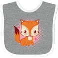 thumbnail image 3 of Inktastic Fox Girl Cute Woodland Animal Girls Baby Bib, 3 of 4