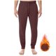 thumbnail image 1 of Pantalones largos para hombre, color liso, con bolsillos, cremallera, cintura elástica, de poliéster, 1 of 6