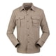 thumbnail image 1 of Blusa y camisa de manga larga con cuello vuelto para hombre, estilo casual, color liso, con botones y bolsillos, de nailon, desmontable., 1 of 8