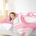 thumbnail image 3 of Homewish Pink Watercolor Ombre Queen Comforter Set For Girls,Geometric Abstract Comforter Sets Queen,Pink Reversible,3pcs,1 Comforter and 2 Pillowcases, 3 of 7