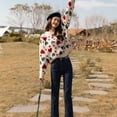 thumbnail image 4 of Suéter suave estilo Nuo para mujer de otoño e invierno, ropa exterior pequeña, suéter grueso adelgazante que combina con todo estilo occidental, 4 of 6