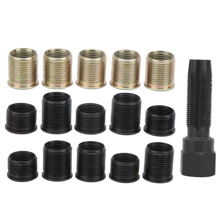 M14x1.25 Spark Plug Thread Repair Tool Screw Tap Portable Carbon Steel Rethread Kit