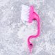 thumbnail image 5 of Cepillo de limpieza para juntas de baño, cocina, ducha, ventana, ranuras y huecos (rosa), 5 of 5
