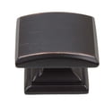 thumbnail image 2 of GlideRite 1-1/4 in. Domed Convex Square Cabinet Knob, Brushed Pewter, 2 of 4
