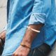 thumbnail image 2 of 2 brazaletes elásticos ajustables, soportes para mangas anticamisa, ligas con mangas para brazos, pulsera elástica, brazalete para hombres, ropa, accesorio de vestir, dorado, 2 of 5