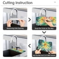 thumbnail image 5 of Yayeee Faucet Mat for Kitchen Sink 14.7" Diatomite Long Splash Guard Pad, Colorful Plants, 5 of 7