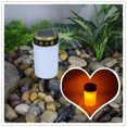 thumbnail image 3 of Luz LED para acampar al aire libre, luz solar impermeable con forma de vela para cementerio, luz conmemorativa para el duelo, bricolaje, 3 of 6