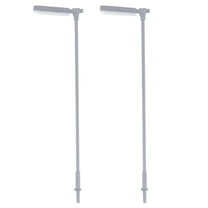 FUEENIRVA 2Pcs Lamp Post Models Steel Glowing Sand Table Decoration