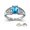 SS925/Platinum, variant on Ship in 5 days, USA Mementos Custom Women's Class Ring Silenium Brass for High School & College-Size 8